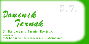 dominik ternak business card